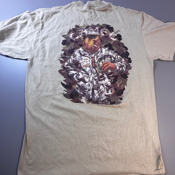 Camel Other - Vintage 1992 Camel Joe Camel Hunter T Shirt Mens XL Camo Pocket USA Made